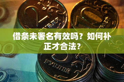 济南借条未署名有效吗？如何补正才合法？